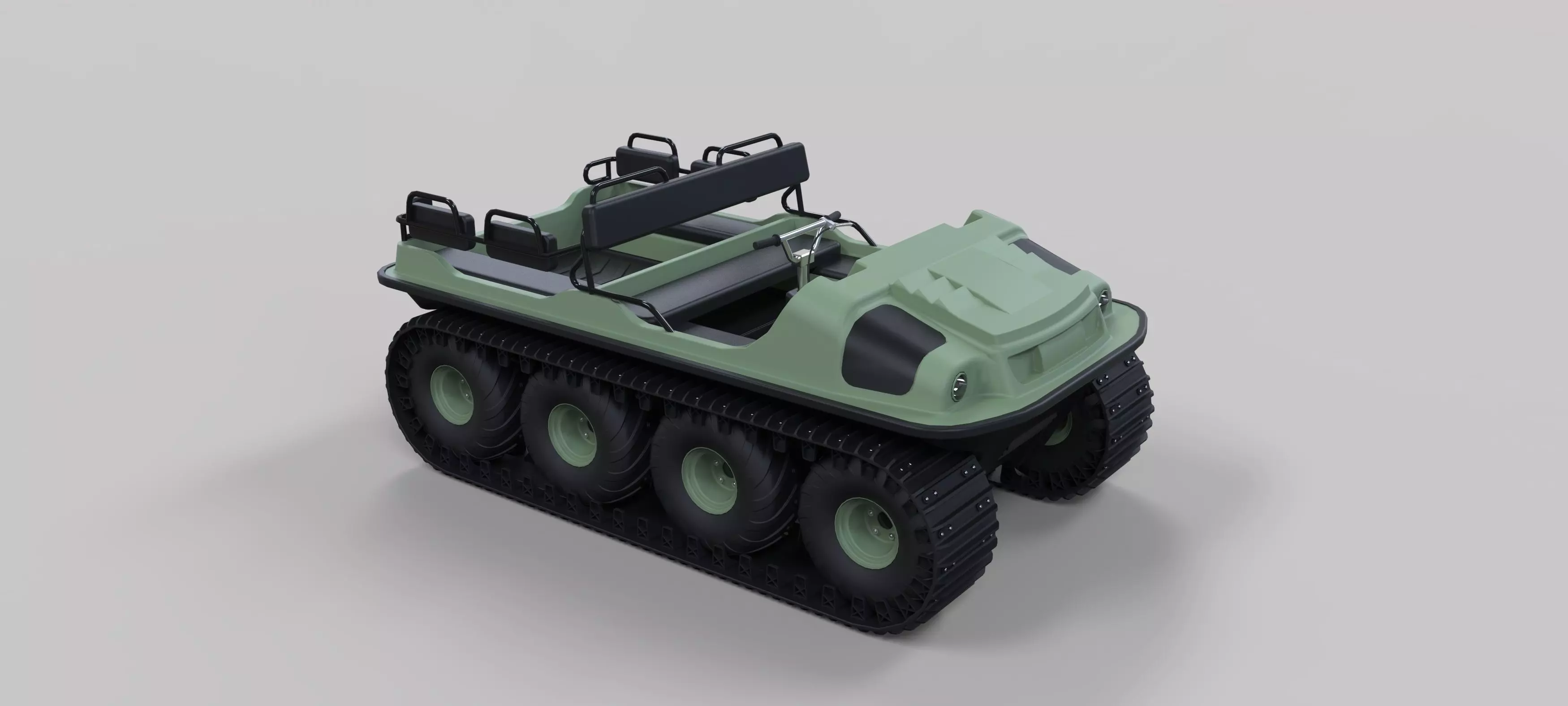 Argo 750 HD 8x8 with tracks 3D model_0