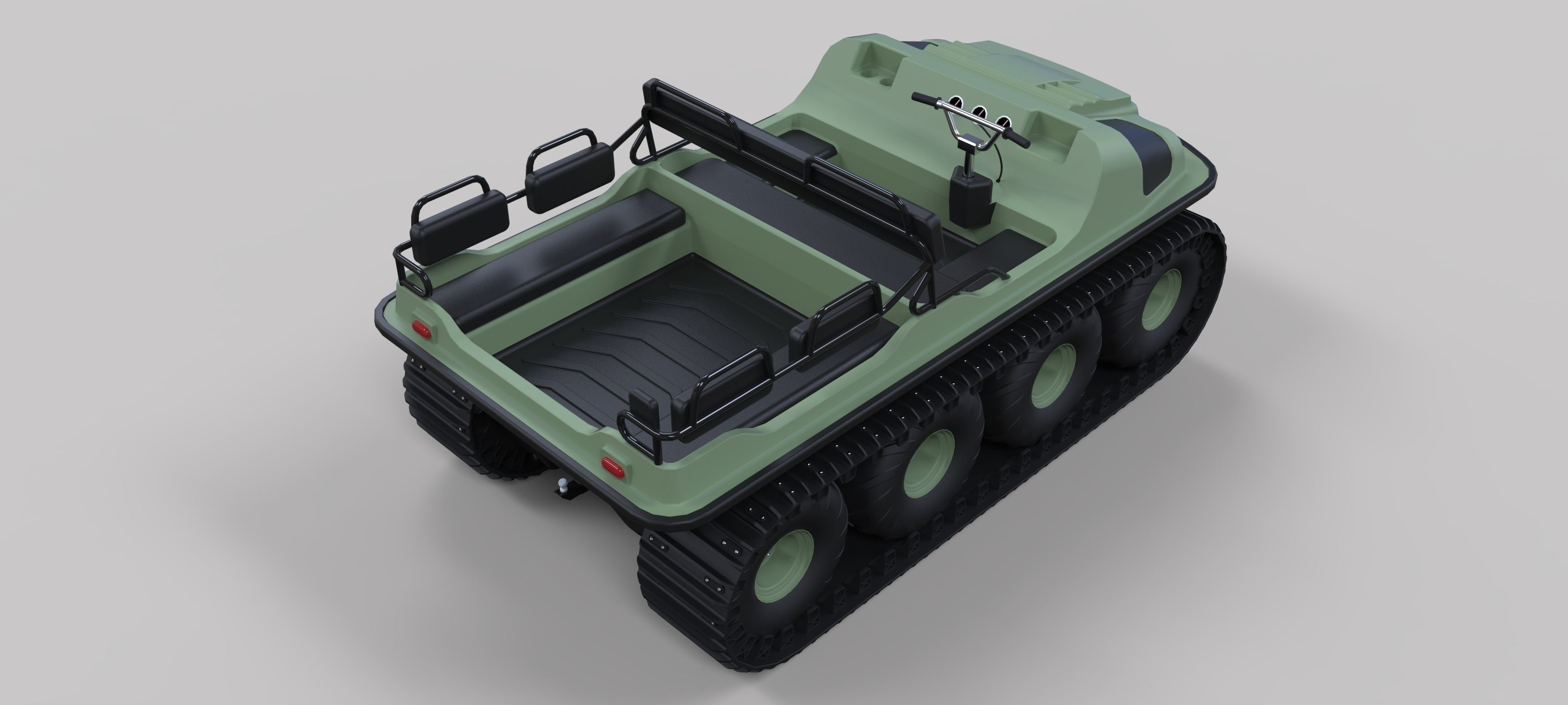 Argo 750 HD 8x8 with tracks 3D model_9