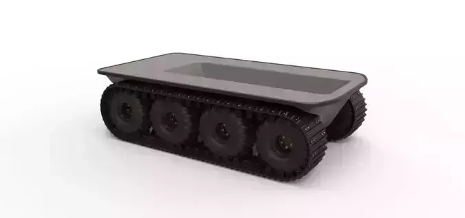 Argo platform 8x8 with tracks 3D model