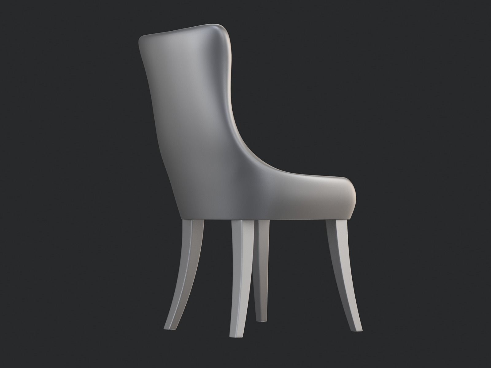 Tulip Chair 3D model_9