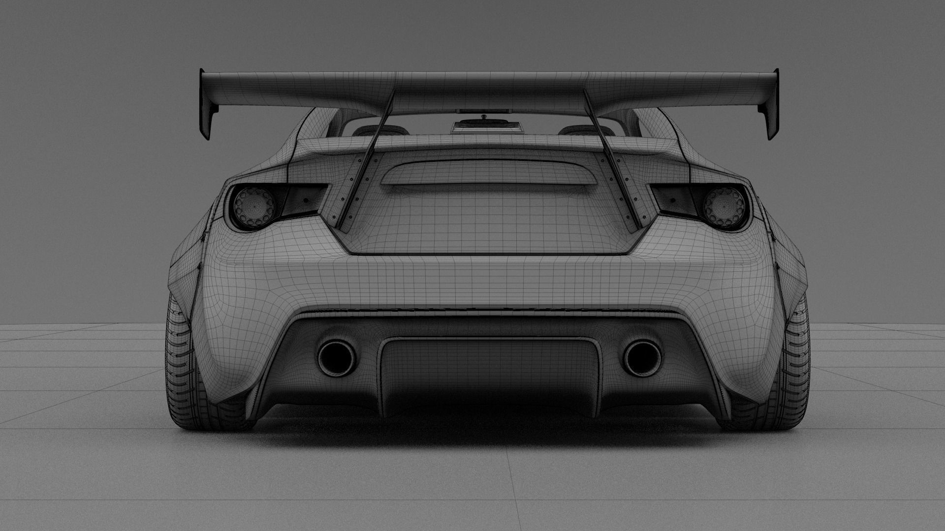 subaru BRZ rocket bunny 3D model_16