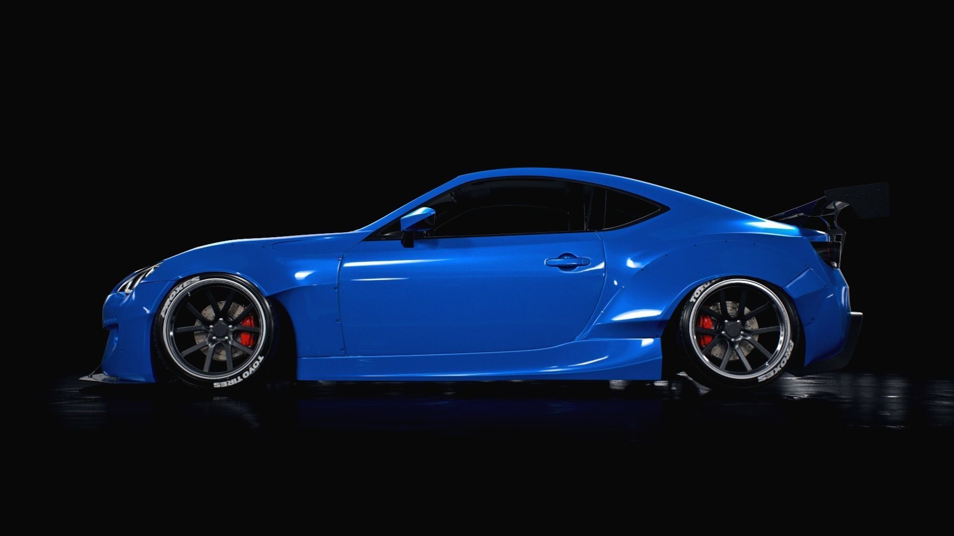 subaru BRZ rocket bunny 3D model_2