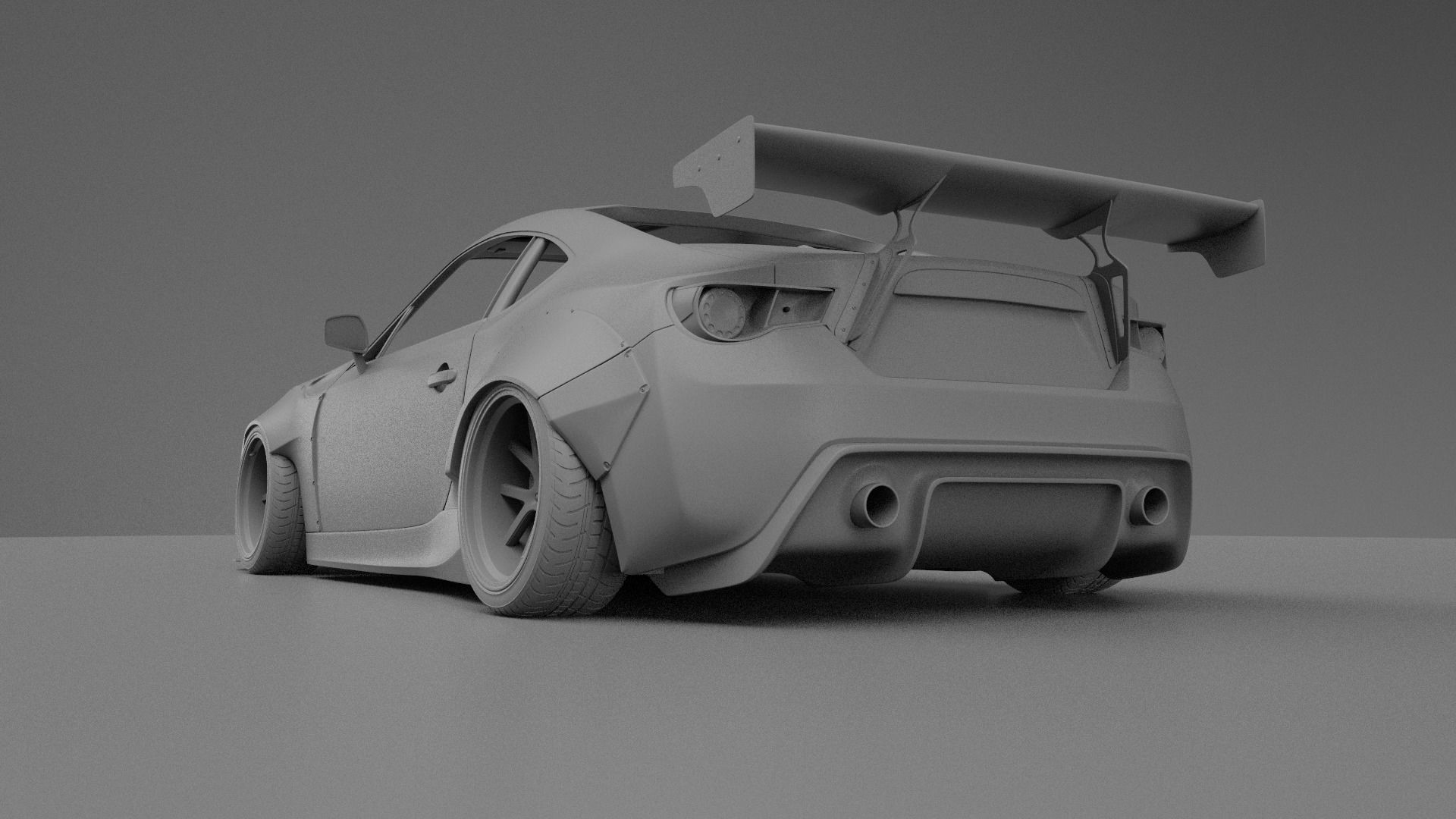subaru BRZ rocket bunny 3D model_13