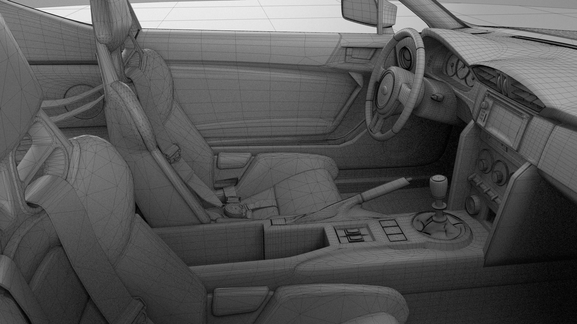 subaru BRZ rocket bunny 3D model_20