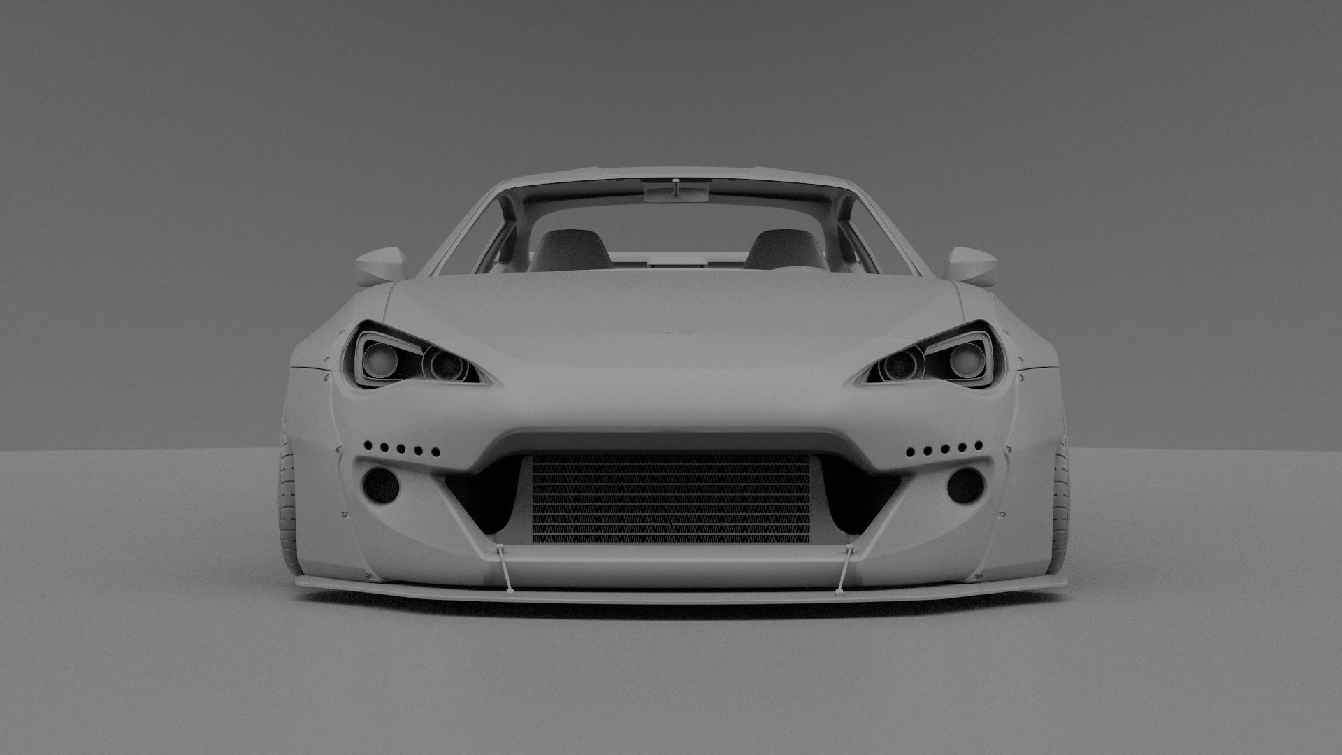 subaru BRZ rocket bunny 3D model_9