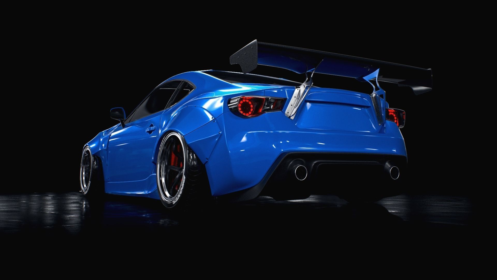 subaru BRZ rocket bunny 3D model_3