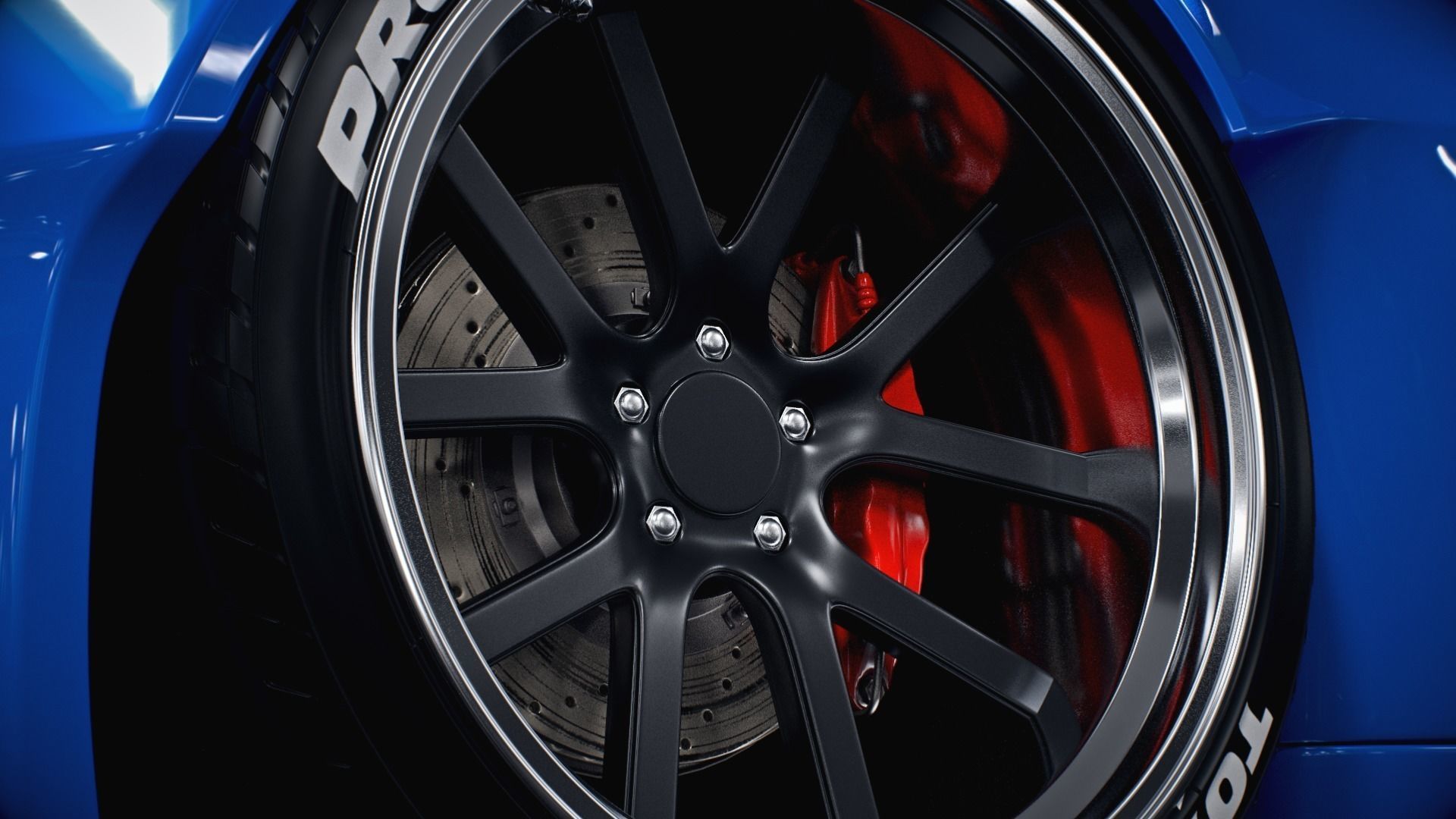 subaru BRZ rocket bunny 3D model_6