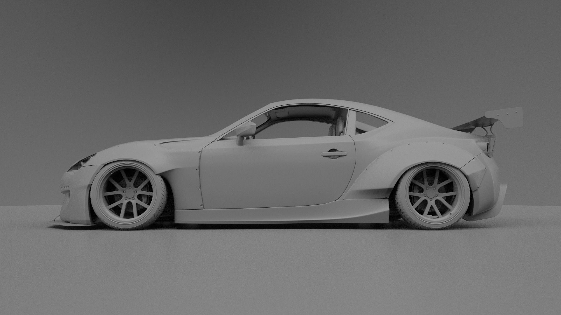 subaru BRZ rocket bunny 3D model_11