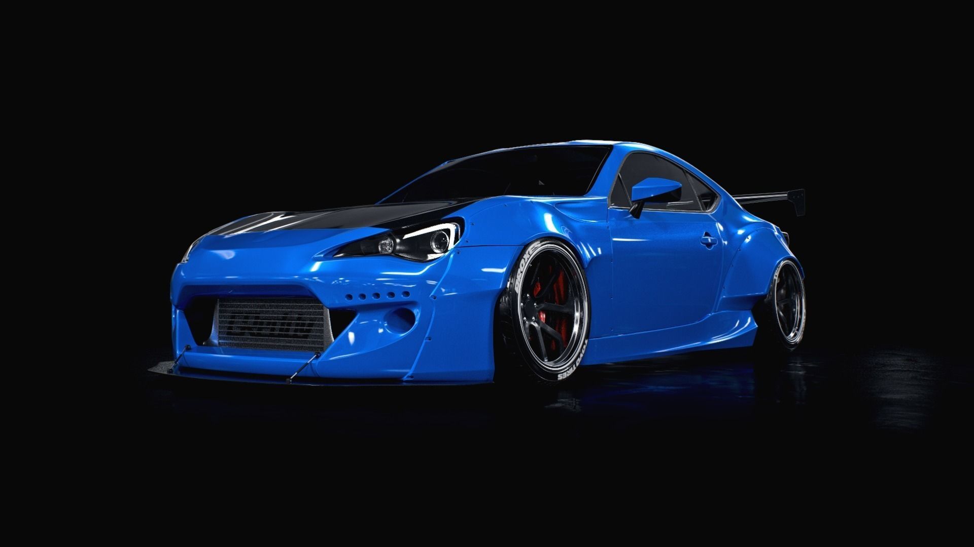 subaru BRZ rocket bunny 3D model_5