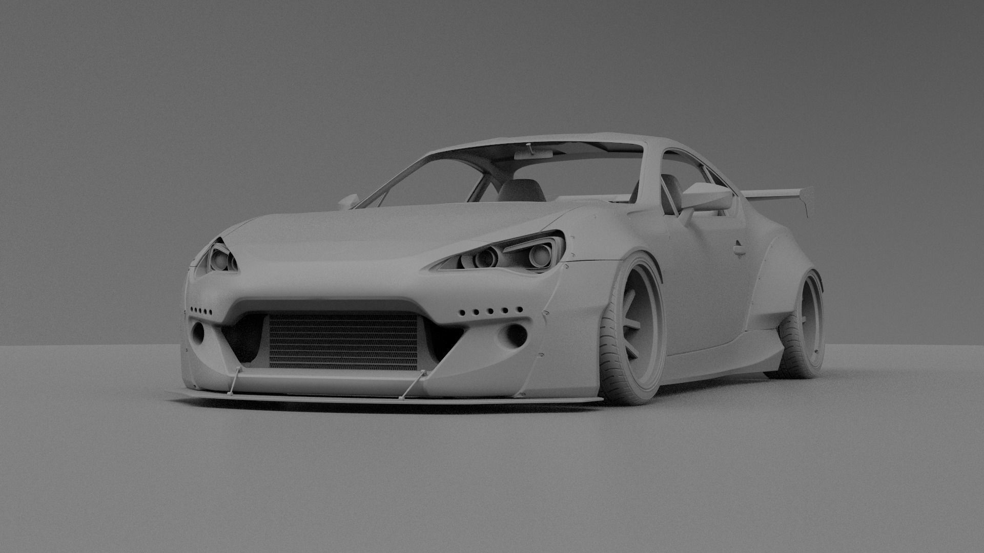 subaru BRZ rocket bunny 3D model_7