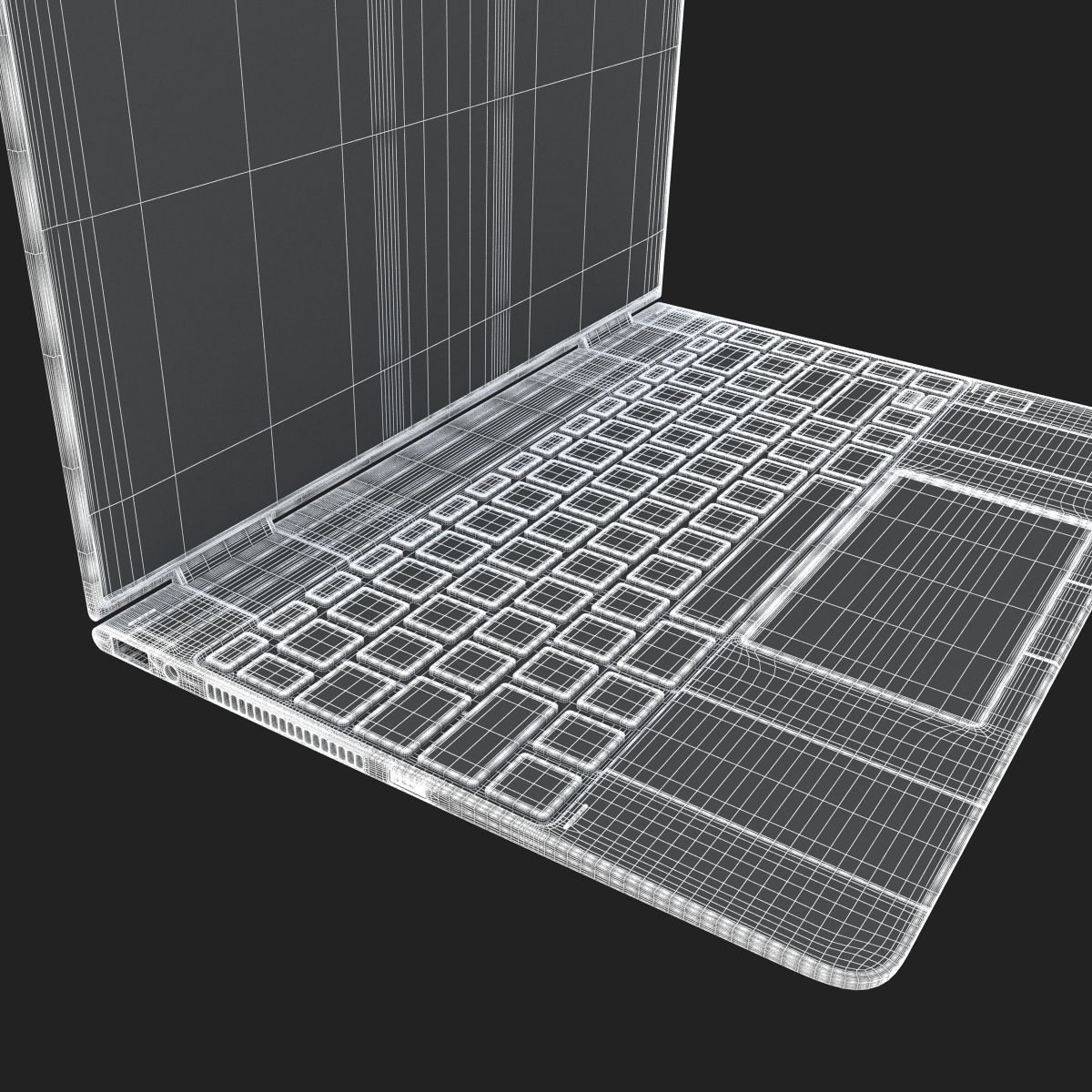 New HP Spectre x360 13-inch 2017 Laptop 3D model_27