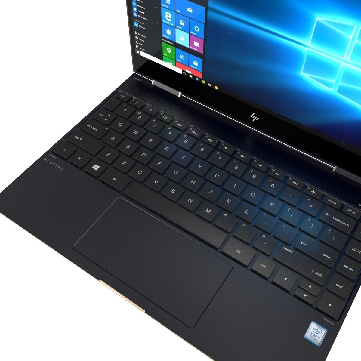 New HP Spectre x360 13-inch 2017 Laptop 3D model_13