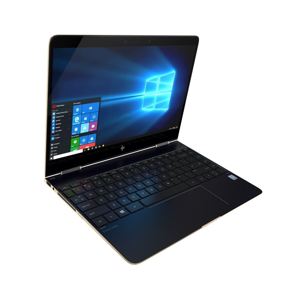 New HP Spectre x360 13-inch 2017 Laptop 3D model_6