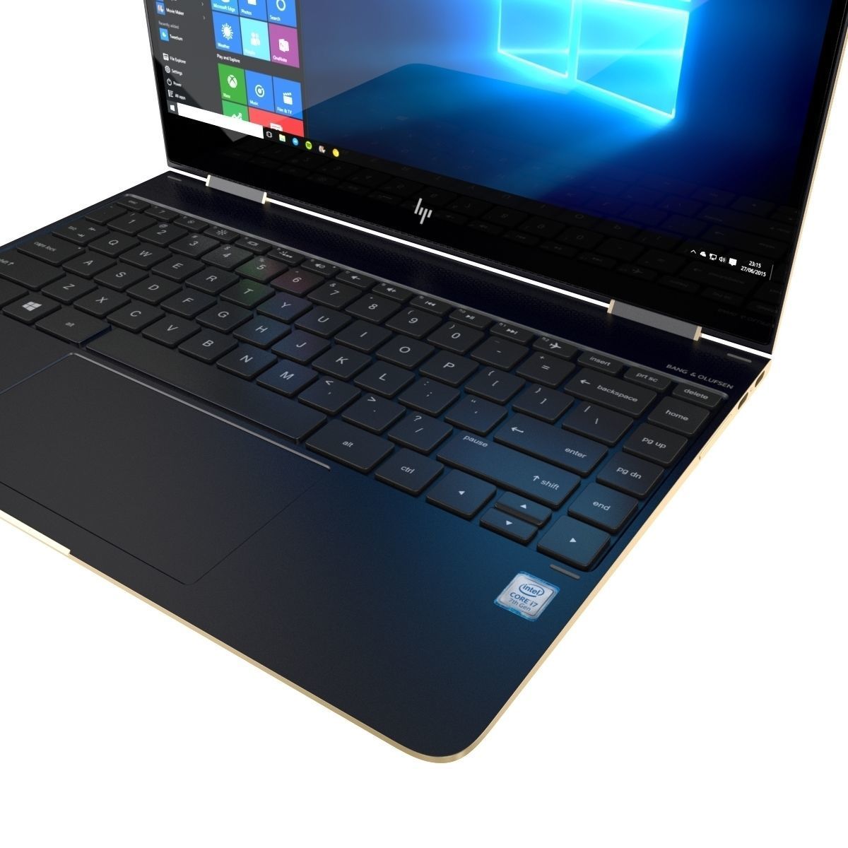 New HP Spectre x360 13-inch 2017 Laptop 3D model_12