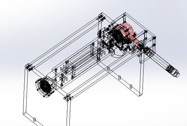 Cylinder driving rack and pinion rotating mechanism 3D model_6