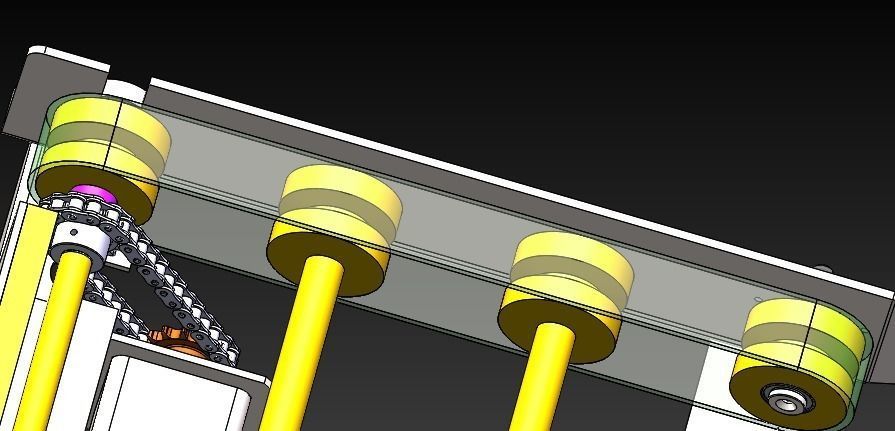Chain conveyor 3D model_5