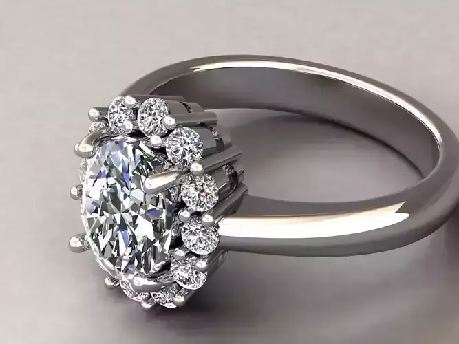 kengkod019 oval halo engagement ring