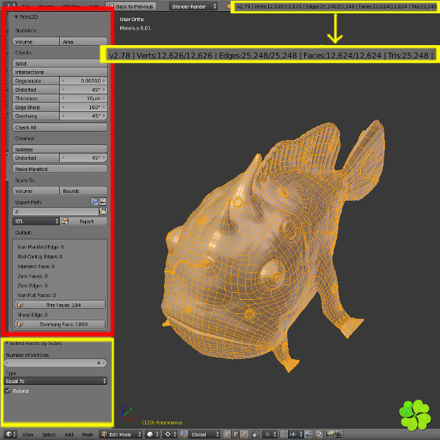 Antennarius low-poly with custom textures Low-poly 3D model_35