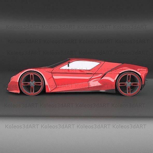 Itonox futuristic racer concept 3D model_8