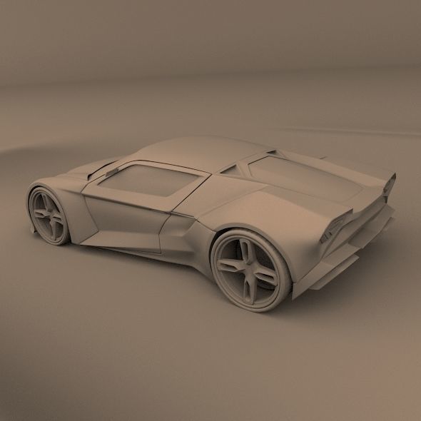 Itonox futuristic racer concept 3D model_11