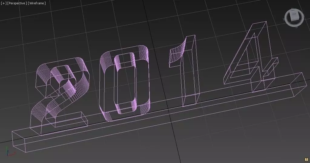 2014 3D Print plastic sign with year Free 3D print model