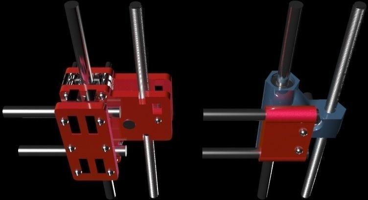 Printrbot LC V2 - Z Carraige design V1 Free 3D print model_4