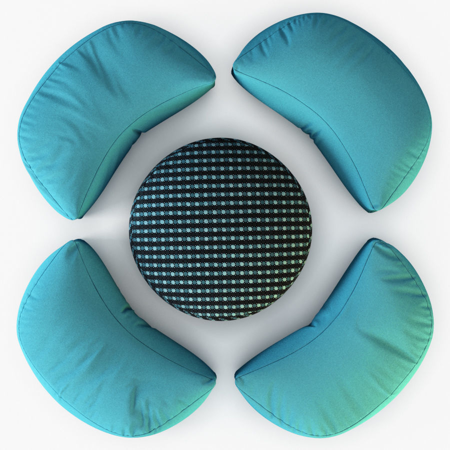 Pouf Luna 3D model_3