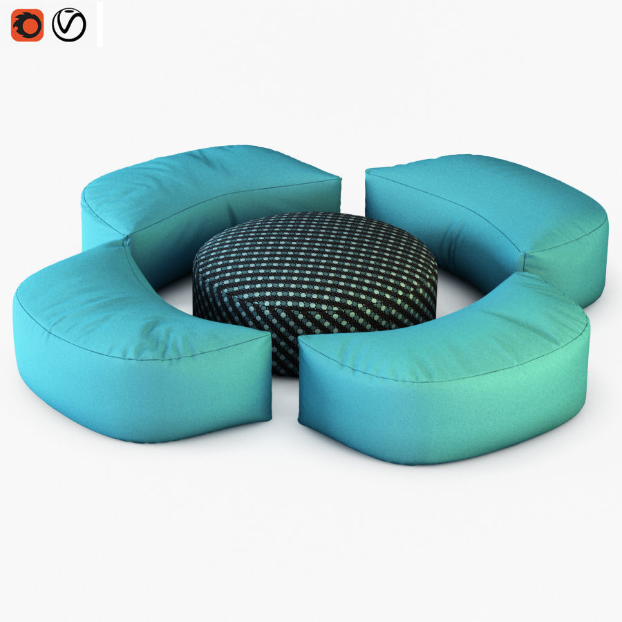 Pouf Luna 3D model_1