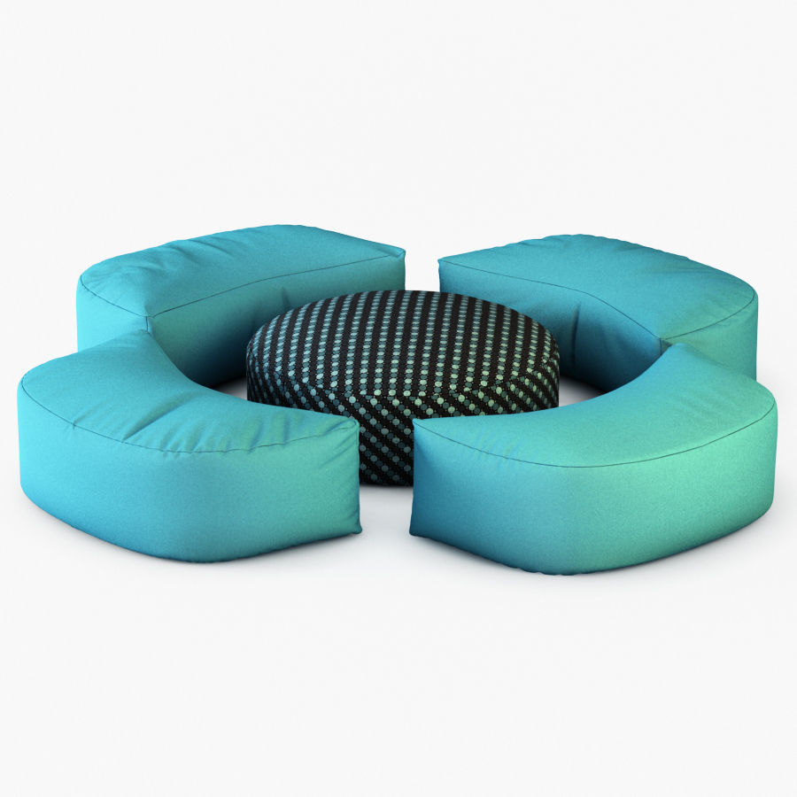 Pouf Luna 3D model_2