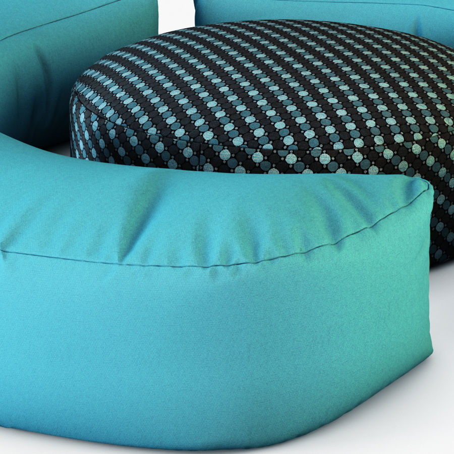 Pouf Luna 3D model_4