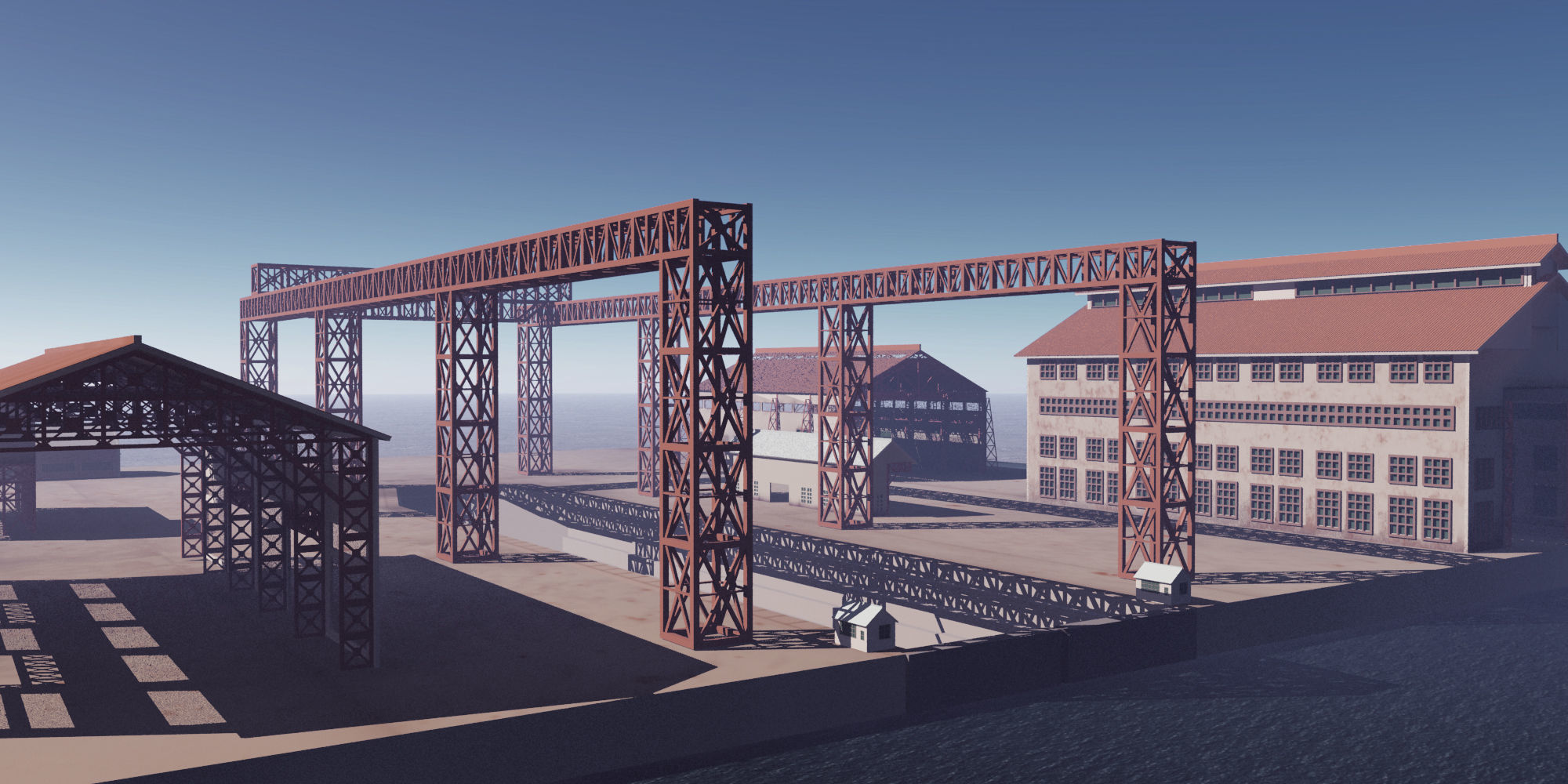 Imperial Japanese Naval Ship Yard 3D model_3