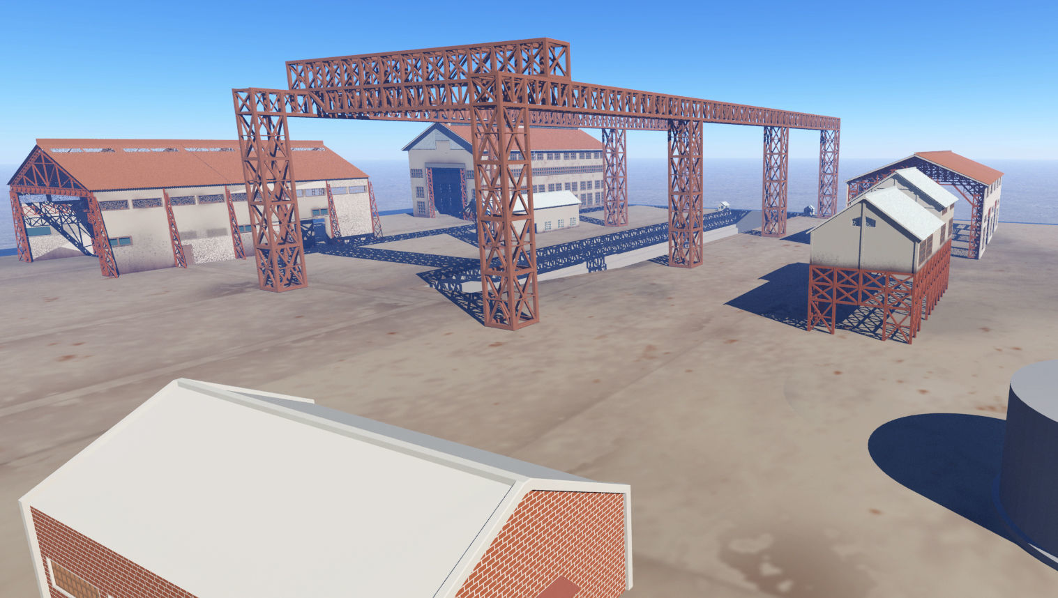 Imperial Japanese Naval Ship Yard 3D model_5