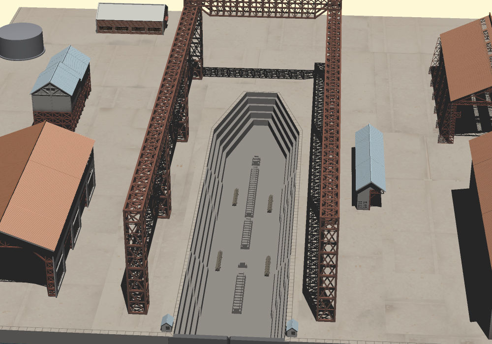 Imperial Japanese Naval Ship Yard 3D model_2