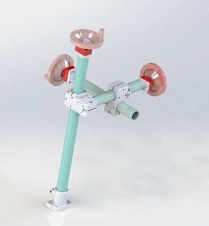 XYZ axis  fine-tuning  handle 3D model_1