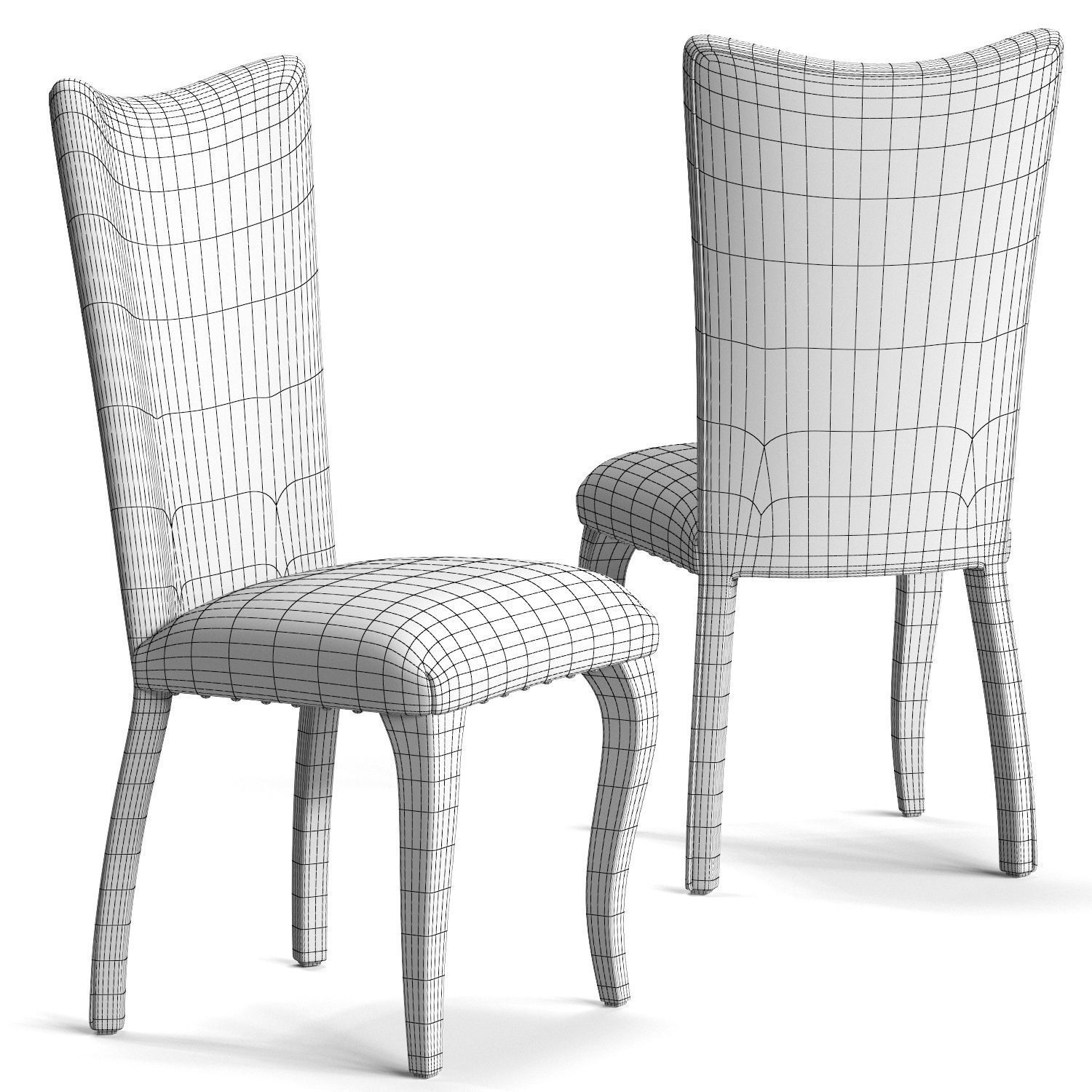 Corte Zari EVA Chair and FLORA Table 3D model_5