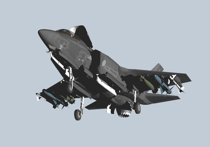 Japan Air Self-Defense Force F-35B early model 3D model