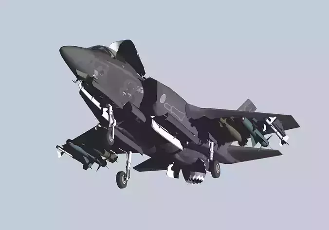 Japan Air Self-Defense Force F-35B early model 3D model