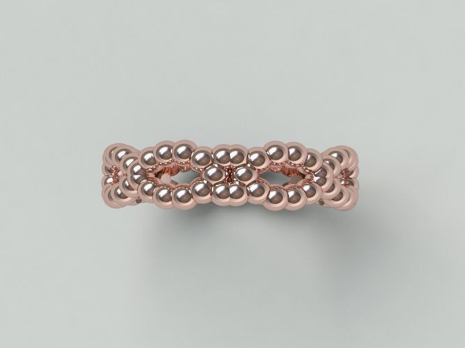 Ringmodel133- Bubbles ring- Weddiing ring 3D print model
