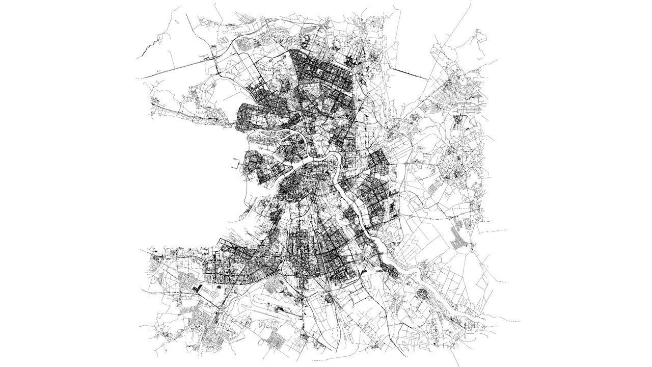 Saint Petersburg Road Network and Streets 3D model_9