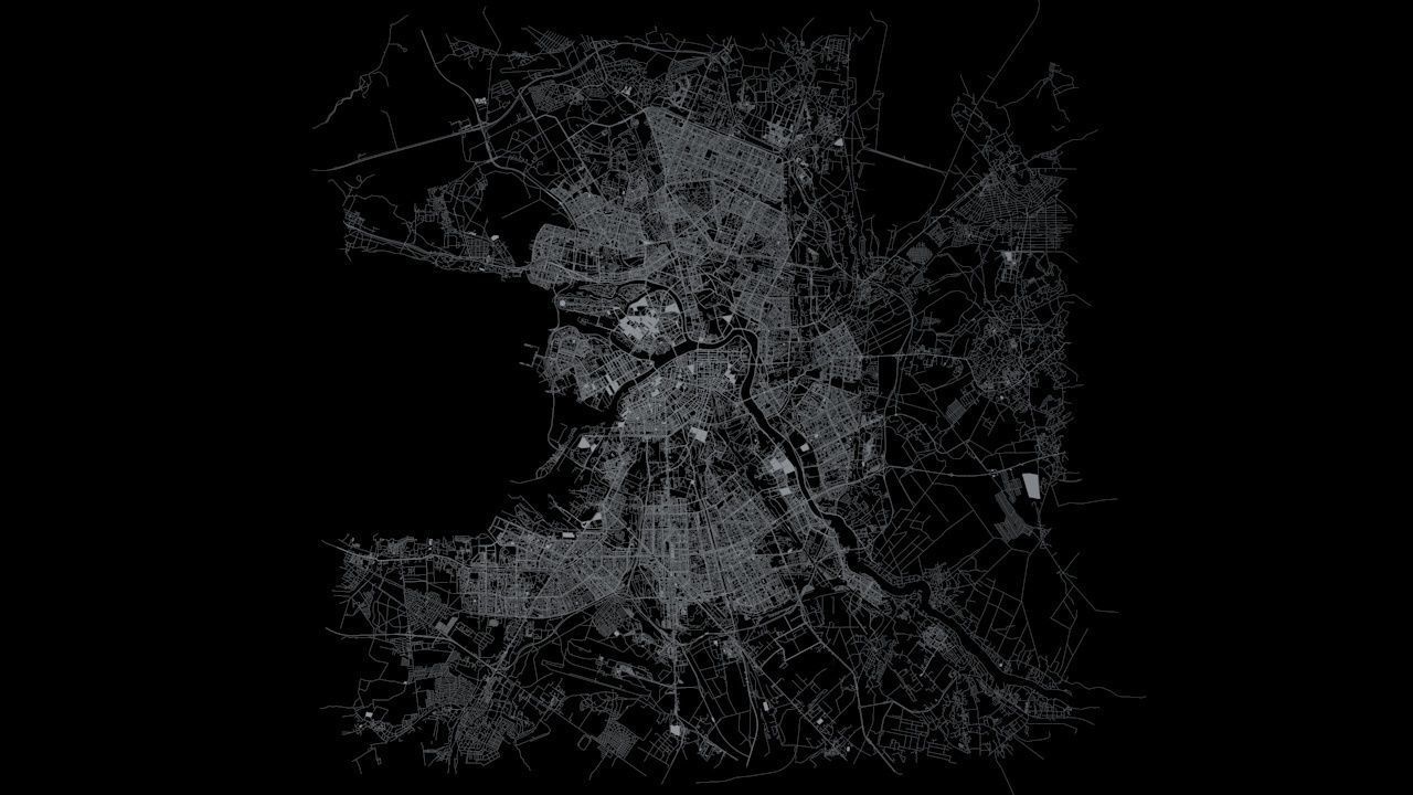 Saint Petersburg Road Network and Streets 3D model_8