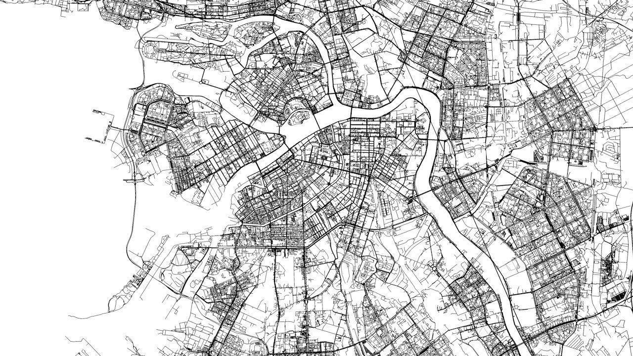 Saint Petersburg Road Network and Streets 3D model_10