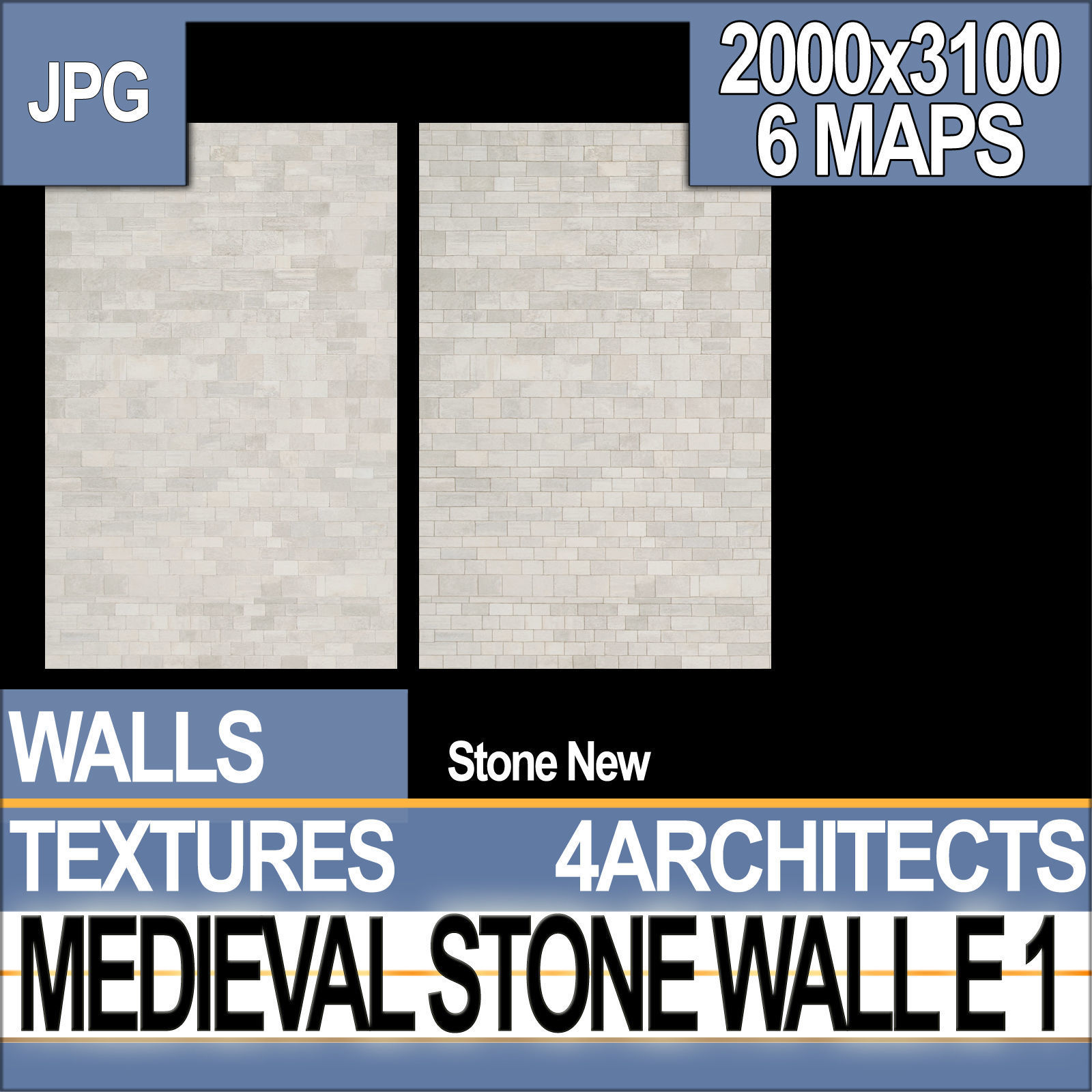 Medieval Stone Wall E 1 Texture_2