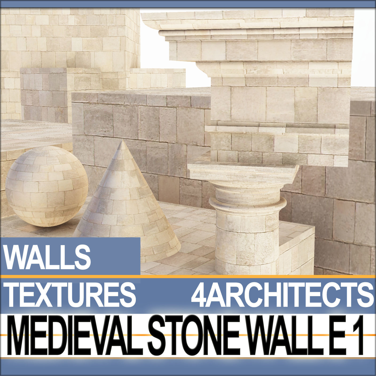 Medieval Stone Wall E 1 Texture_6