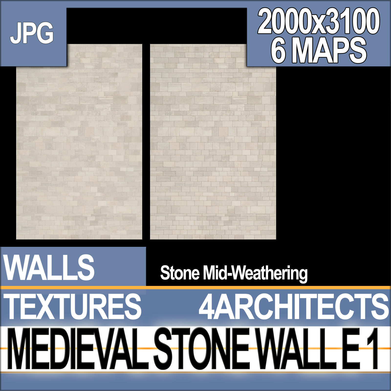 Medieval Stone Wall E 1 Texture_1