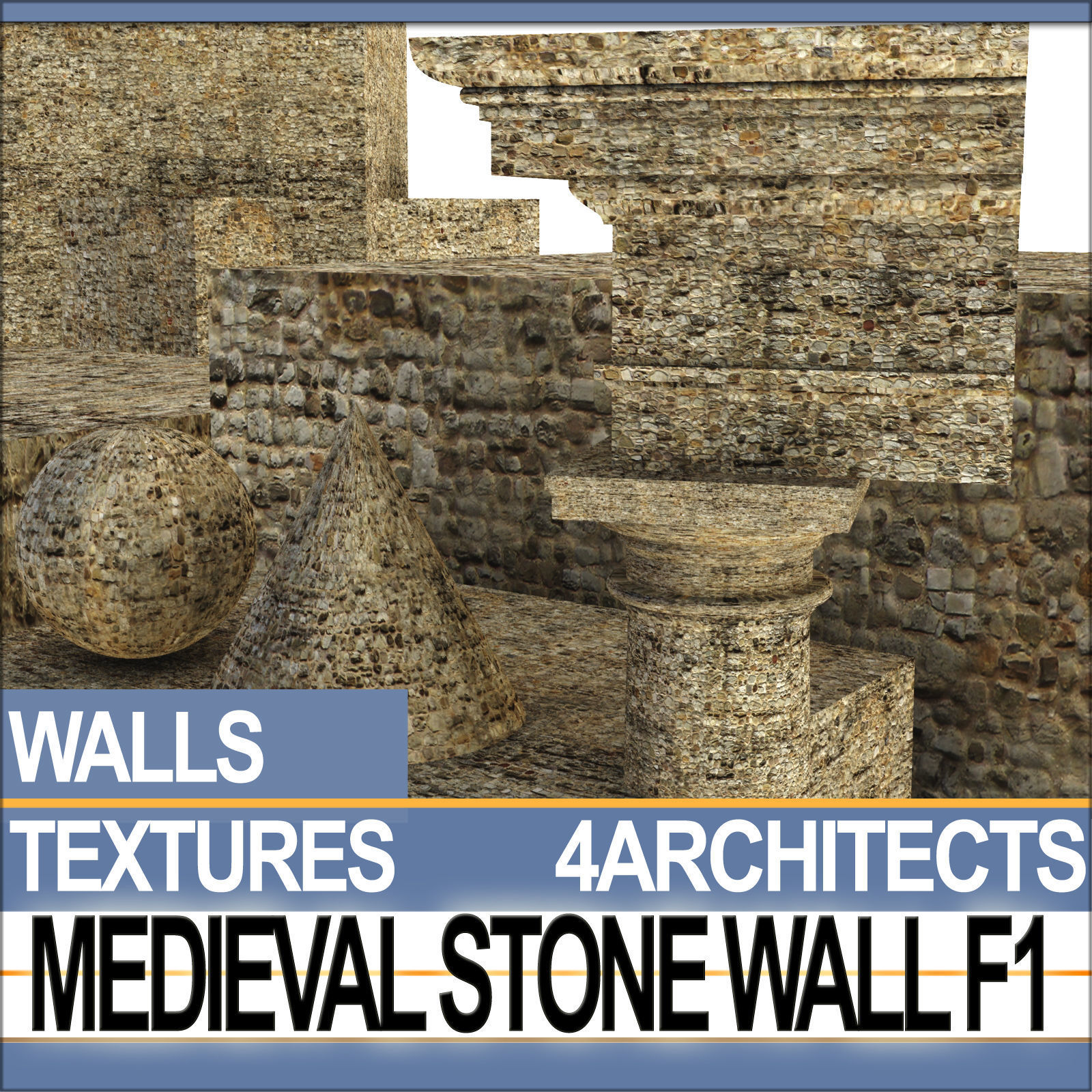 Medieval Stone Wall F 1 Texture_3