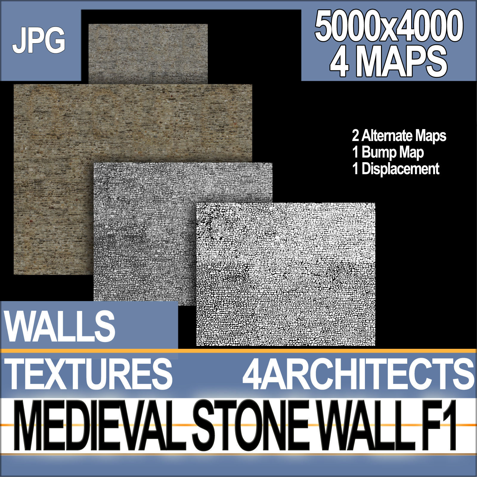 Medieval Stone Wall F 1 Texture_1