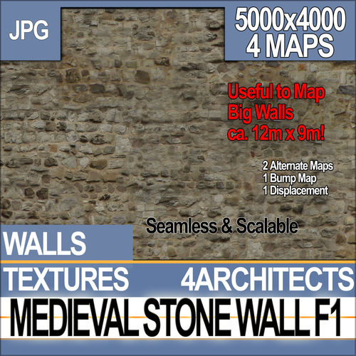Medieval Stone Wall F 1 Texture