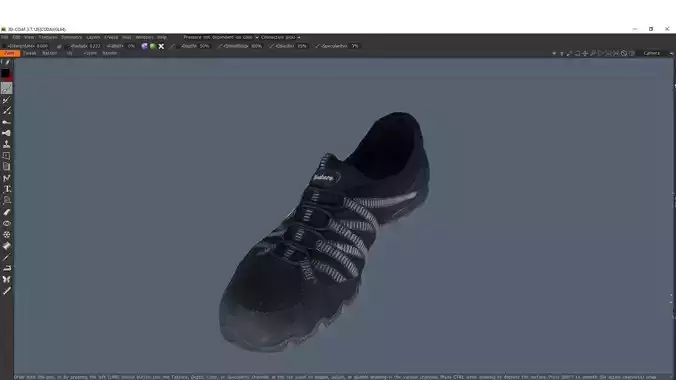 Sneaker Low-Poly 3D Model shoe
