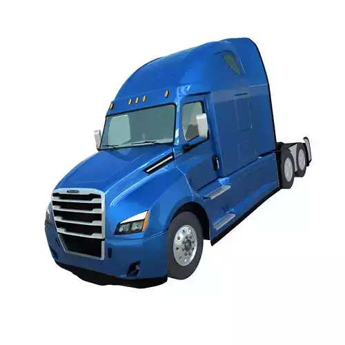 3D model Freightliner Cascadia 2017 US semi trailer truck  3D model