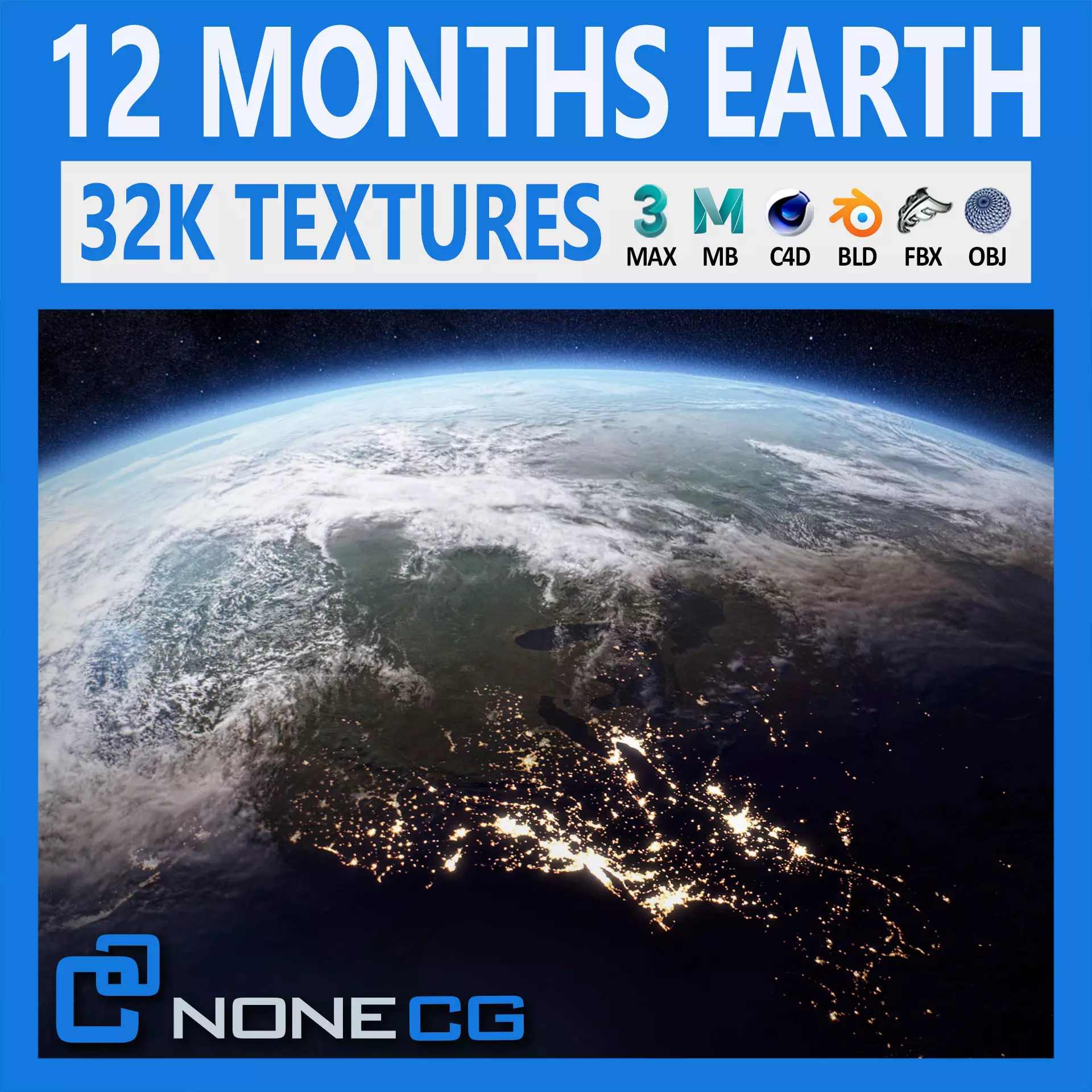 12 Month Cycle Earth Model v5 3D model
